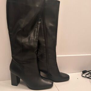 Black knee high boots